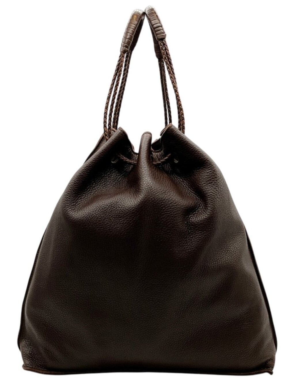 Bottega Veneta Brown Leather Large Pouch Bag